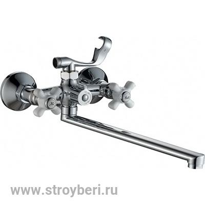 Смеситель д/ванны с 2-мя рукоятками с длинным изливом перекл.душа G324910 Blanes GOTA ROCIO® 1/10