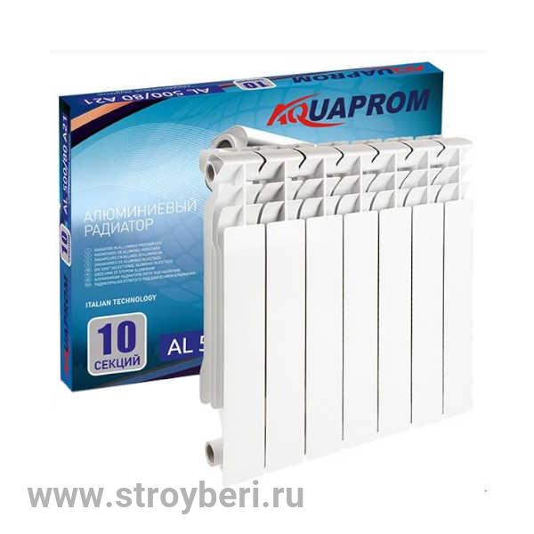 Радиатор алюминиевый AQUAPROM/PROFI AL/ALMENTE AL 500*80 6 сек.