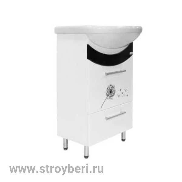 Тумба д/ванной 'РАДУГА-50' ОДУВАНЧИК под раковину Уют-50 (Rosa)