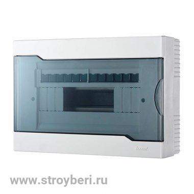 LEZARD Бокс с прозрачной крышкой ЩРН-П-12 для наружной уст. 12-и модульных устройств