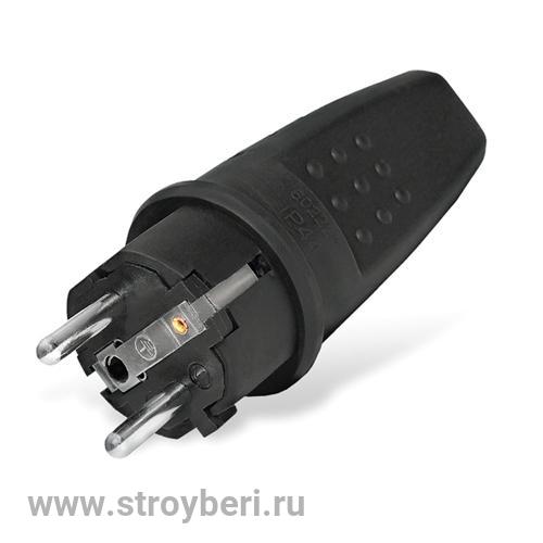 UNIVersal Вилка  каучук с/з  16А 250В IP44 1/40/240