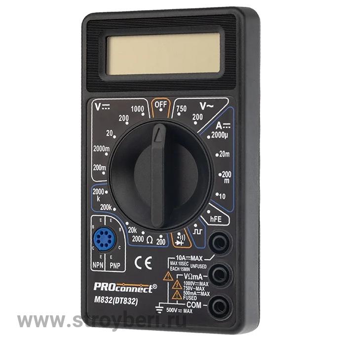 PROconnect Портативный мультиметр M832(DT832)