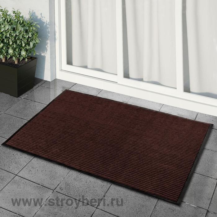 Коврик влаговпитывающий, ребристый Ребро 3:2(коричневый) 120х180 см