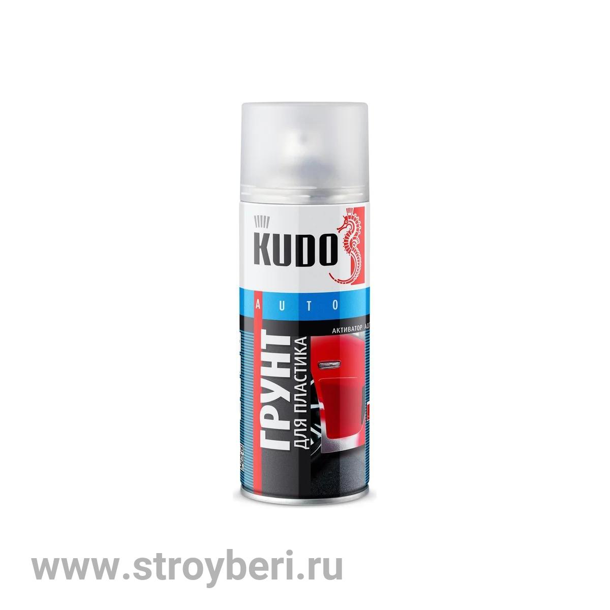 KU-6000 Грунт-эмаль КУДО для пластика прозрачный (активатор адгезии) 0.52л