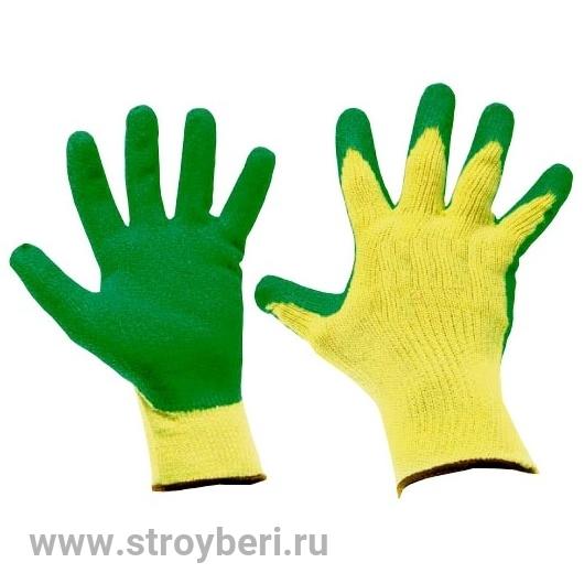 Перчатки х/б 13 кл. с двойным латекс. покрытием