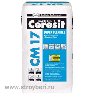 Клей для плитки Ceresit CM-17/5 кг