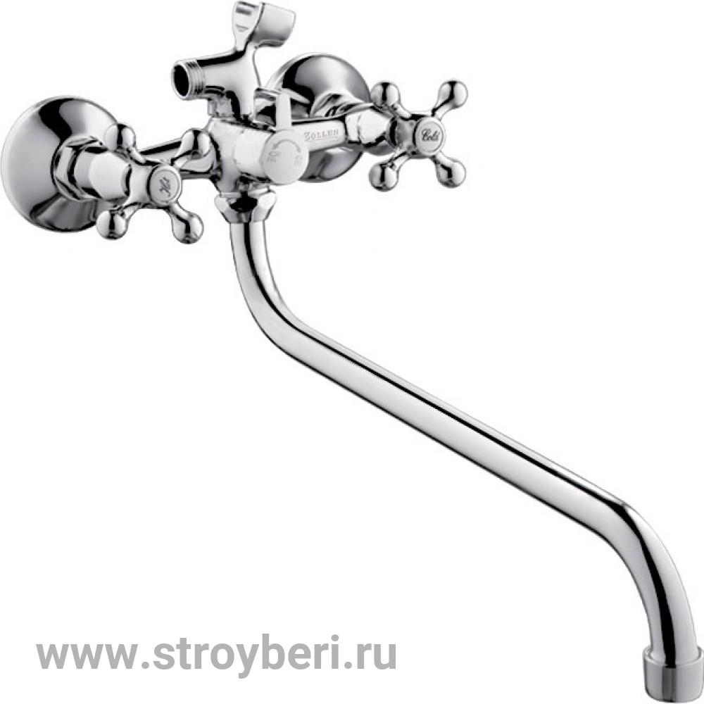 Смеситель ZOLLEN DORTMUND (арт. DO62420341) для ванны н/излив 300 мм с аксес.