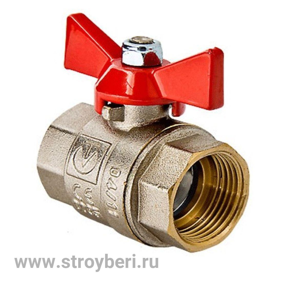 Кран шаровой Valtec BASE Ду 20 Ш-Г бабочка (VT.218.N.05)