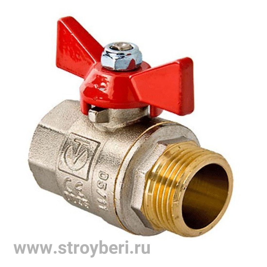 Кран шаровой Valtec BASE Ду 15 Ш-Г бабочка (VT.218.N.04)