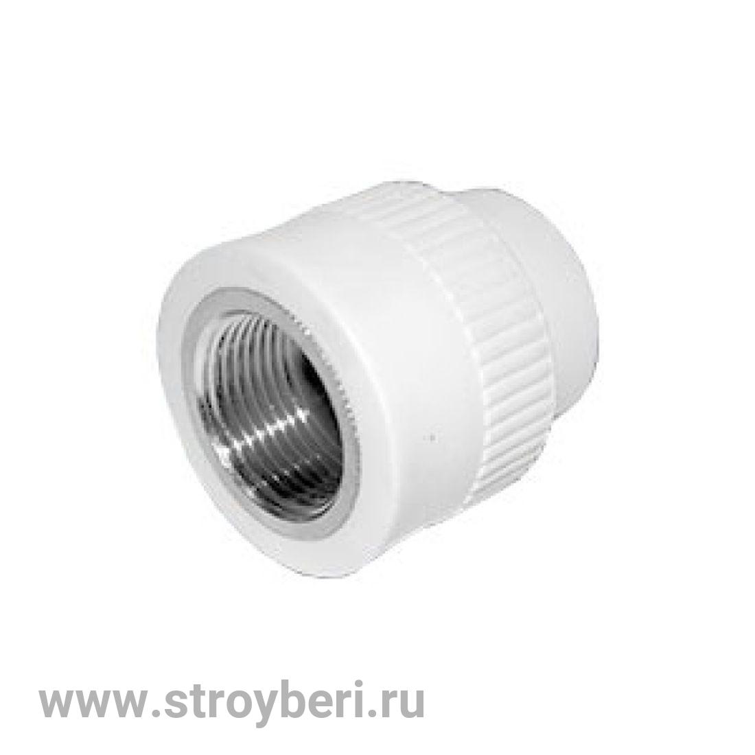 Муфта PPR белая комби.ВР 25 х 1/2