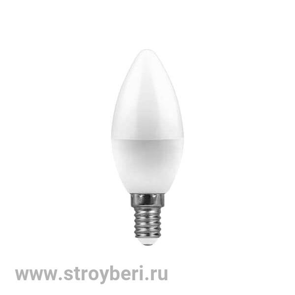 25476 Feron LB-97 E14 7W 4000K 580Lm 230V лампа светодиодная свеча 100*37мм 1/10/100