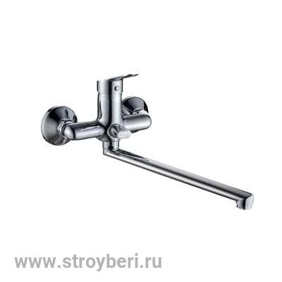 Смеситель д/ванны шар. с изливом L-30см. перекл.душа  G054710 d35 Leone GOTA ROCIO® 1/10 ХИТ!!!