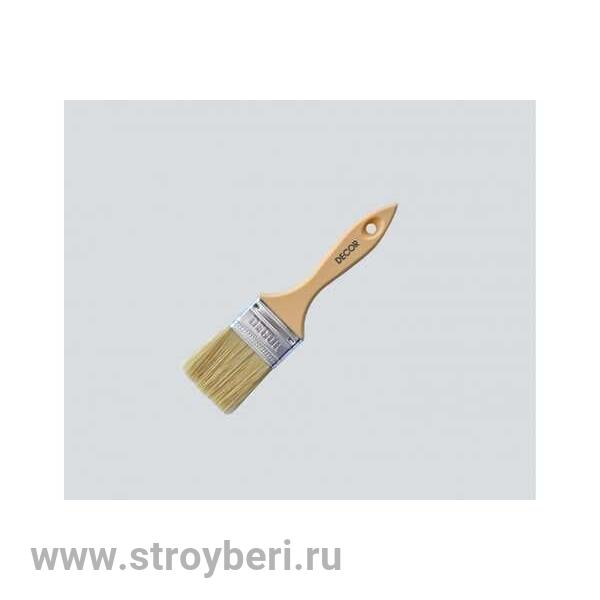 126005 Кисть пл. ''Понедельник'' 20х10мм из светлой смешанной щетины , пластиковая ручка (12шт/240шт)