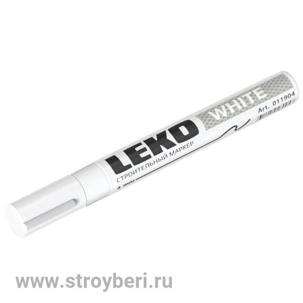 011904 Маркер c нитроэмалью LEKO белый