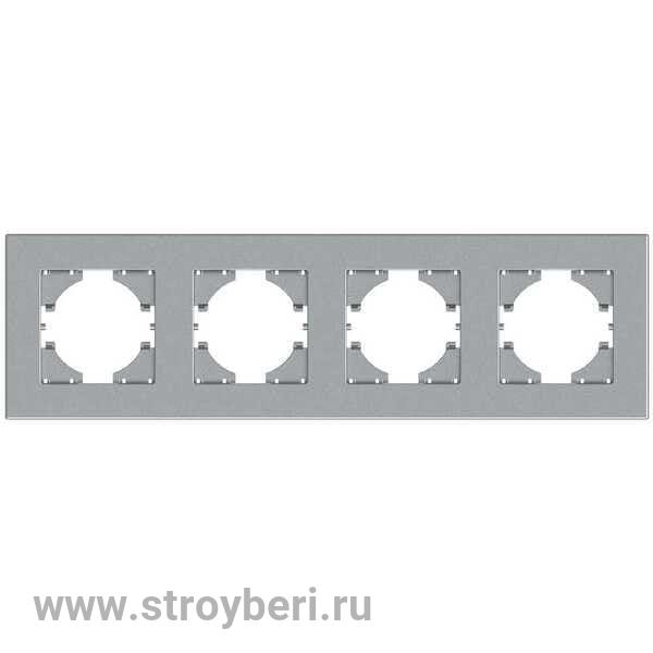 С1114-004 GUSI City РАМКА 4-местная, цвет серебро.