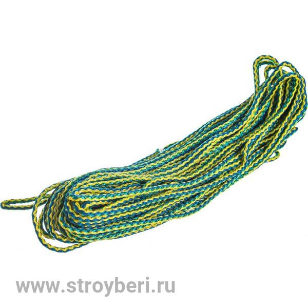 8001040 Шнур вязаный полипропиленовый с сердечником цветной Ф4 мм (20м) 4,3  ктекс, 60 кгс