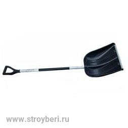Лопата снег пласт с ал. планкой,  Авто ''BAZA'' К черная ковш