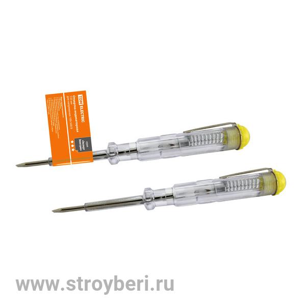 SQ1015-0001 Отвертка-пробник (индикатор) 135 мм, 100-500В ''ЭкспертЭлектрик'' TDM