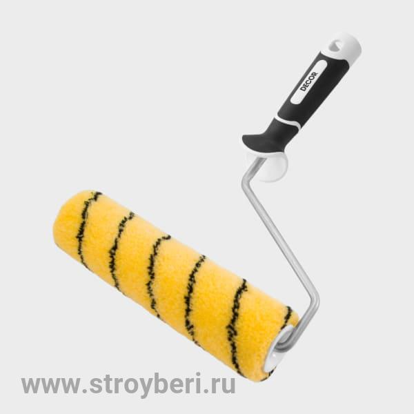 480-1240 Валик с 2К ручкой 8мм, полиакрил Тигр 240мм, d42мм, ворс 11мм, ''B.W.''(30шт/уп)Д