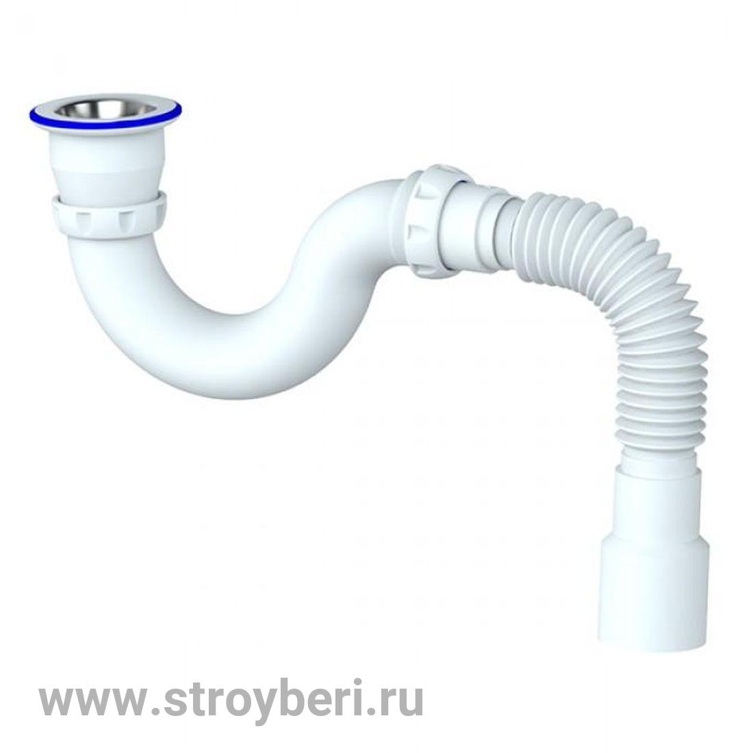 Сифон для душ поддона 1 1/2*40 с гофрой 40*40/50 G32 UNICORN