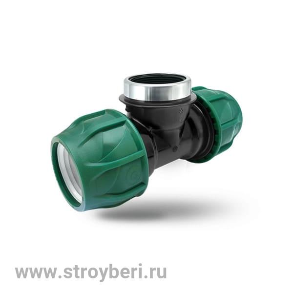 513578 Тройник ПЭ с внутр. труб. резьбой 25х1/2''х25 (обж.) ТПК-Аква