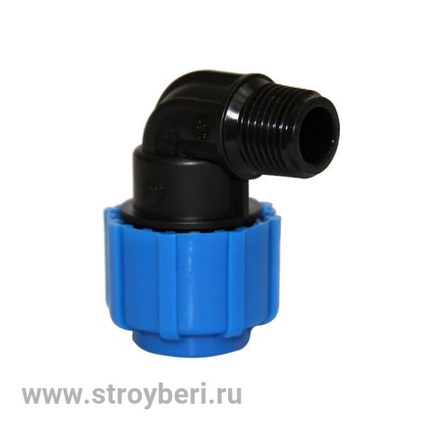 553039 Тройник ПЭ с наруж. труб. резьбой 32х1/2''х32 (обж.) ТПК-Аква
