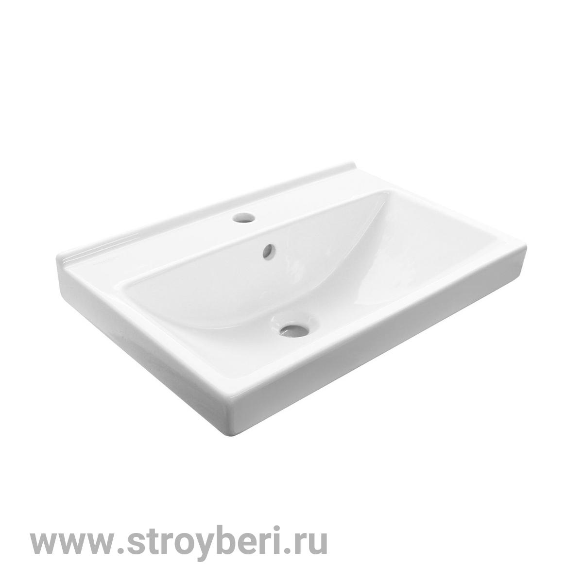 Умывальник ''Fest-60'' белый, без кроншт (Sanita Luxe)