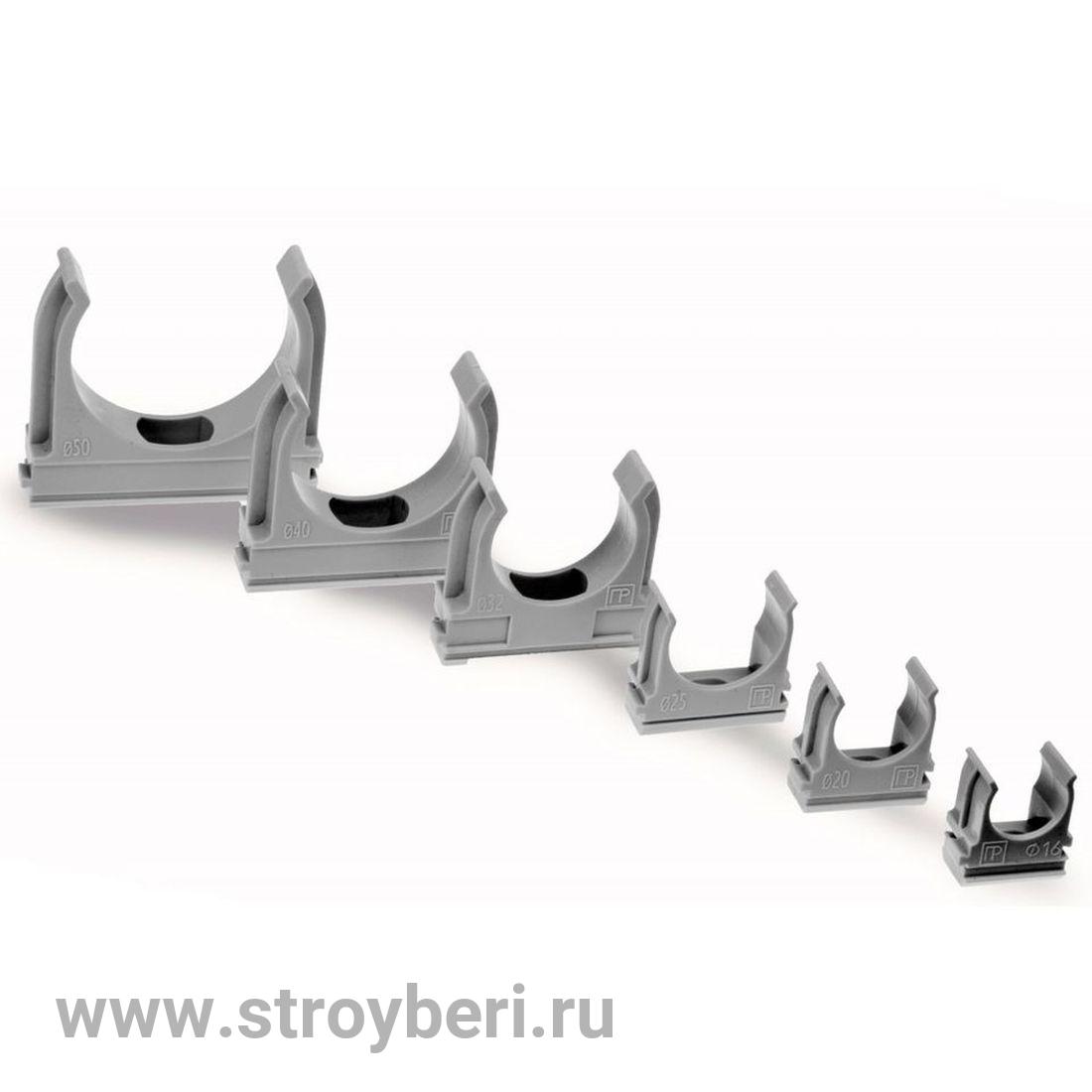 SQ0405-0001 Крепеж-клипса для трубы 16 мм (100шт) TDM
