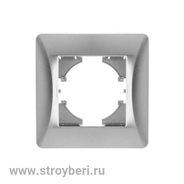 С1110-004 GUSI Ugra РАМКА 1-местная,  цвет  серебро.