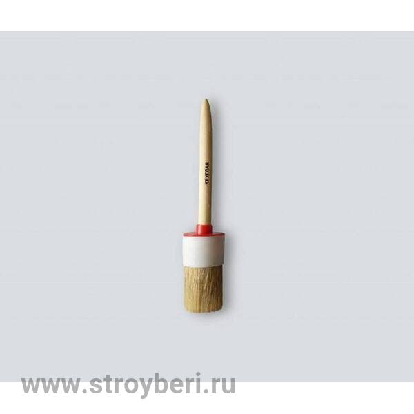 740-045 Кисть круглая №12, светлая щетина, деревянная ручка (12шт/240уп)