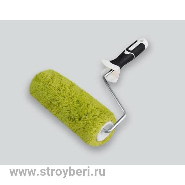 480-2240 Валик с 2К ручкой 8мм, полиакрил зелен. 240мм, d42 мм, ворс 18 мм,''B.W.''(30шт/уп)Д