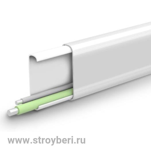 Кабель-канал 15х10мм 2,2м ''Деконика'', 001-0 Белый Глянцевый