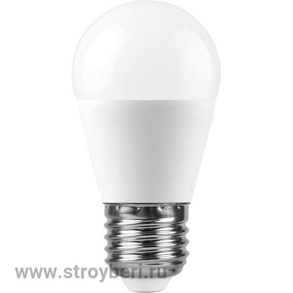 25949 Feron LB-750 E27 11W 2700K 915Lm 230V G45 лампа светодиодная шарик 90*45мм 1/10/100