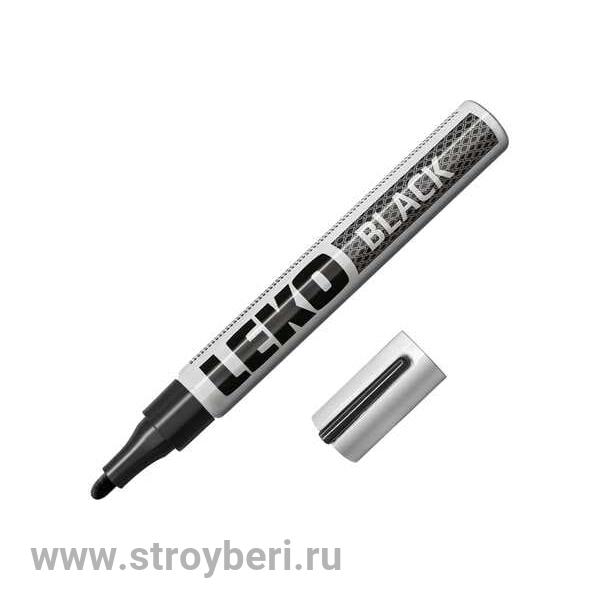 011804 Маркер c нитроэмалью LEKO черный