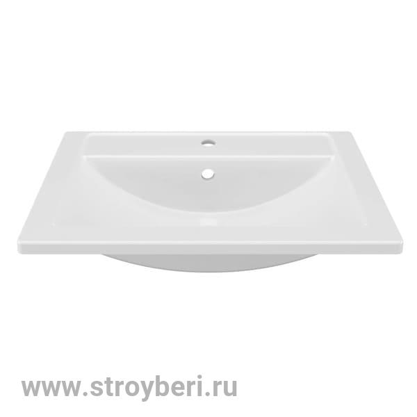 Раковина накладная ''МАРГО-70'' белый (MIXLINE)