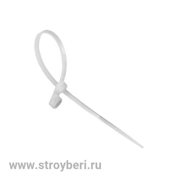 SQ0515-0503 Хомут нейлоновый с монтажным отверстием 3,6х150 мм (белый) (100шт) TDM