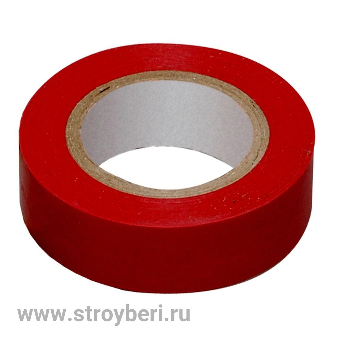 SQ0526-0003 Изолента ПВХ 0,15х19мм Красная 20м TDM
