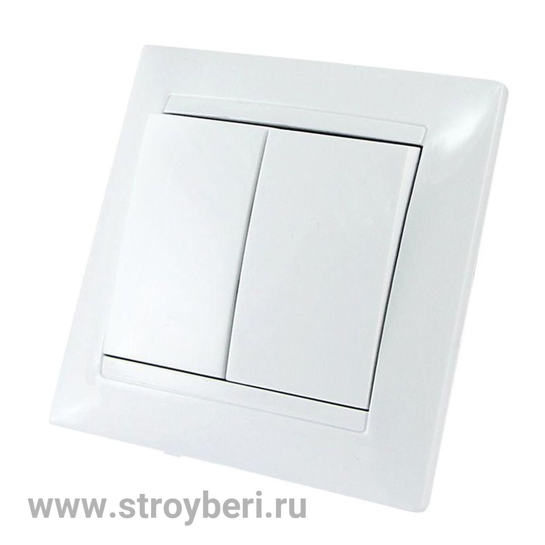 SQ1815-0002 Выключатель 2-х кл. 10А белый ''Лама'' TDM