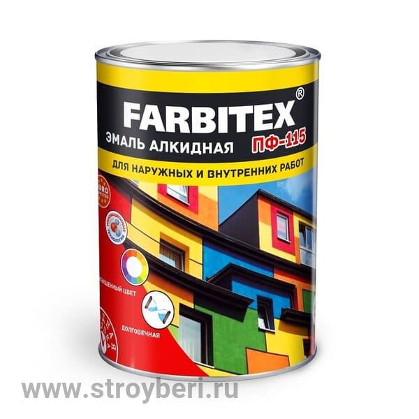 Эмаль алкидная ПФ-115 матовая белый (2.7 кг) FARBITEX