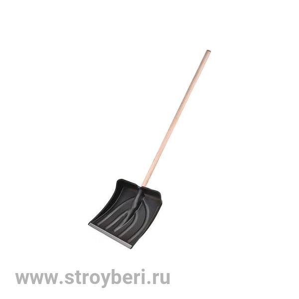 Лопата снег пласт 400х400х170 б/ч с алмминиевой планкой 40040032KG
