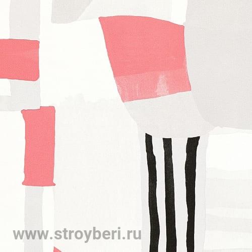 60441-03 Papaya (Белый Серый Красный) Обои виниловые горячего тиснения на флиз. основе (6) (Erismann