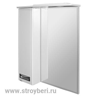 Шкаф навесной ''Альфа-64 NEW'' левый с подсветкой (высота 800) (ПВХ)
