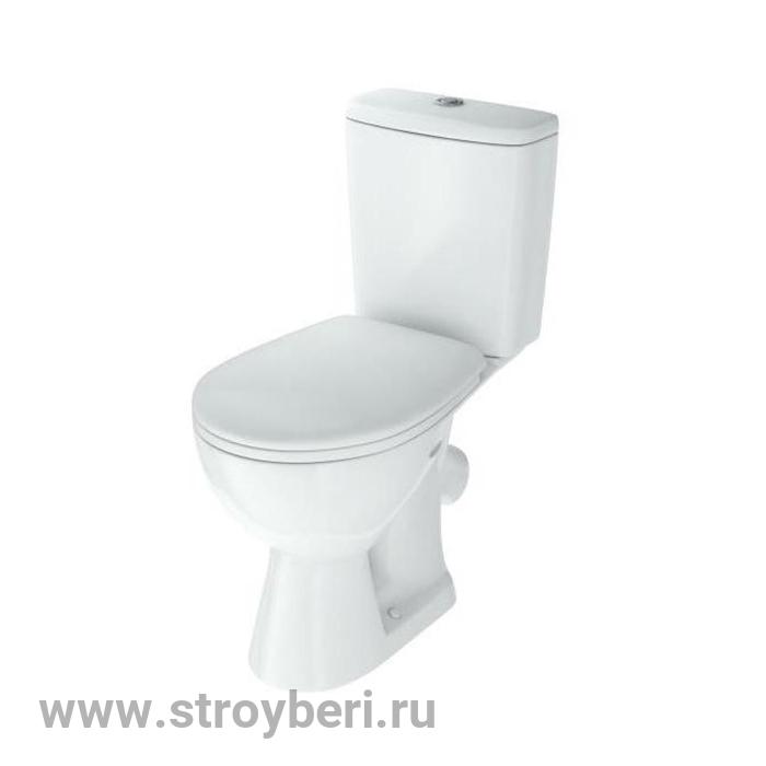 Унитаз-компакт ''Уют'' белый (косой, нижн, сид полипр, 2-кн арм) (Rosa)