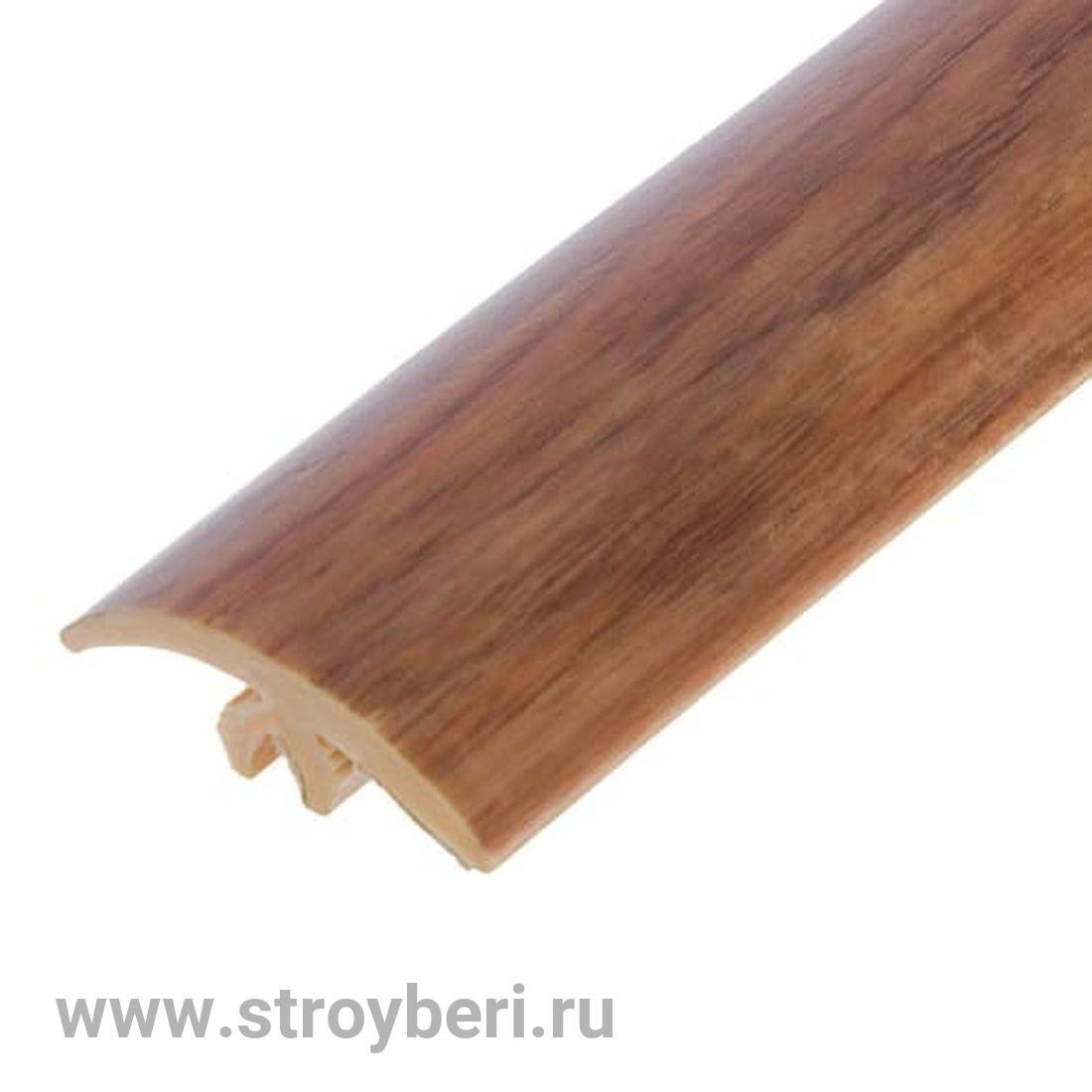 Комплект профиль напольный гибкий Орех 3м+крепление(2шт)
