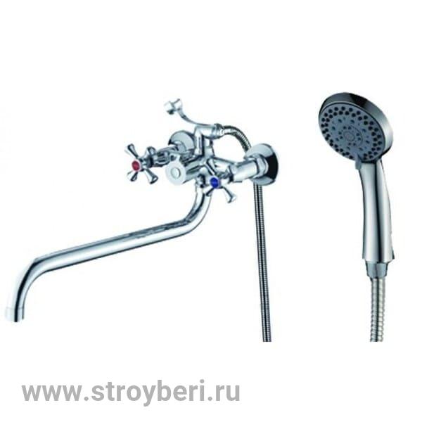 Смеситель ZOLLEN ROSTOCK (арт. RO62421041) для ванны, дл.излив , с аксес.