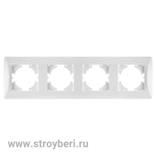 С1140-001 GUSI Ugra РАМКА 4-местная, цвет белый.