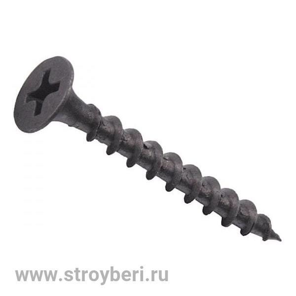 Саморез черный 3,5/32к (40) ''Первый крепежный''
