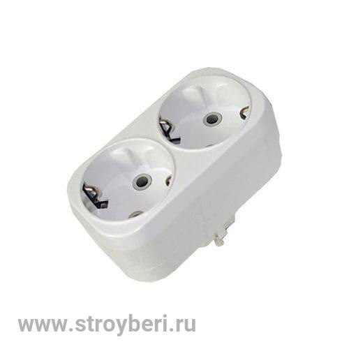SQ1806-0026 Блок на 2 гнезда 2П+З плоский 16А 250B TDM