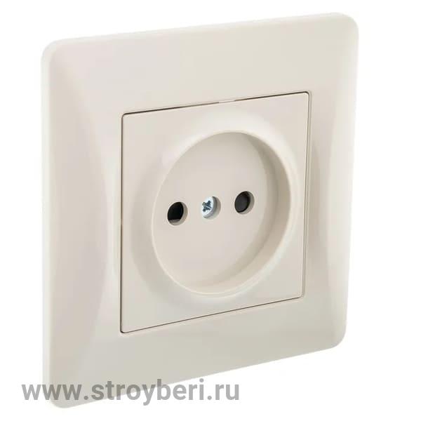 С11Р2-003 GUSI Ugra МЕХАНИЗМ  Роз. 1-ой б/з с з/ш,  скрытая  установка, 16А, 250В. Цвет бежевый.