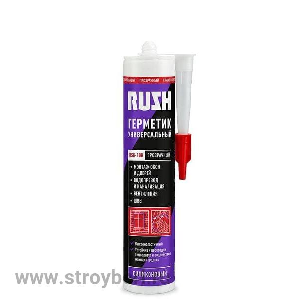 RSK-101 Герметик RUSH RSK-101 силиконовый универсальный, белый, 230 мл